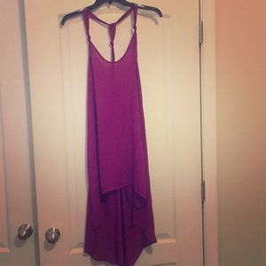 Magenta Lush high low dress